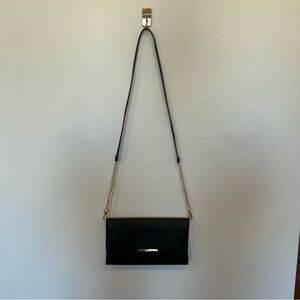 H&M Black and Gold Chain Strap Clutch
